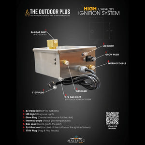 High Capacity – Plug & Play Smart Weather Electronic Ignition System by The Outdoor Plus - Majestic Fountains
