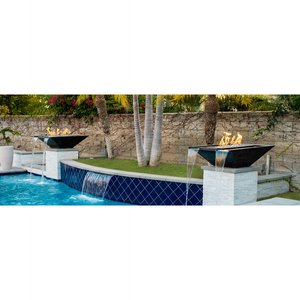 Top Fires Nile Fire & Water Bowl in Copper by The Outdoor Plus - Majestic Fountains