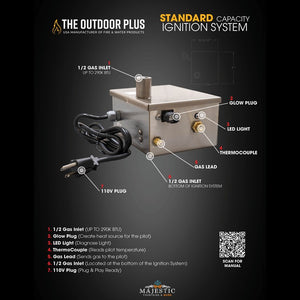 Standard Capacity 290K BTU– Electronic Ignition System by The Outdoor Plus - Majestic Fountains