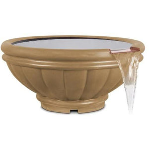 TOP Fires Roma Water Bowl in GFRC Concrete The Outdoor Plus - Majestic Fountains