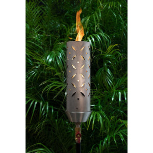 TOP FIRES DIAMOND PLATE Fire Torch 14" in Stainless Steel - Majestic Fountains