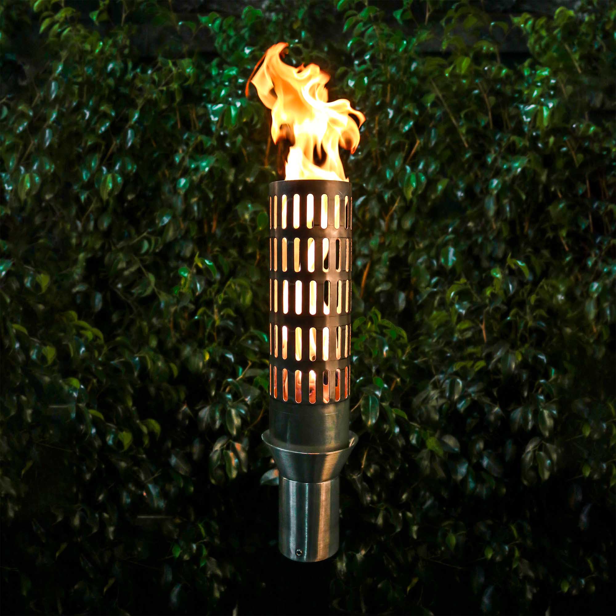 TOP FIRES VENT Fire Torch 14" in Stainless Steel - Majestic Fountains