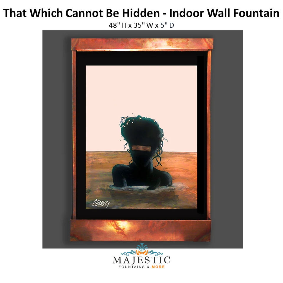 Harvey Gallery That Which Cannot Be Hidden - Indoor Wall Fountain - Majestic Fountains
