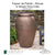 Trapani Bronze Jar Planter in Glazed Terra Cotta By Campania - Majestic Fountains and More.
