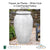 Trapani White Coral Jar Planter in Painted Pottery By Campania - Majestic Fountains and More.