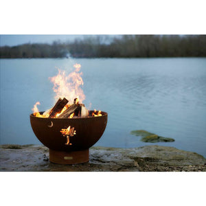 Tropical Moon by Fire Pit Art - Majestic Fountains