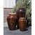 Tuscany Triple Vase - Brown - Complete Fountain Kit - Majestic Fountains