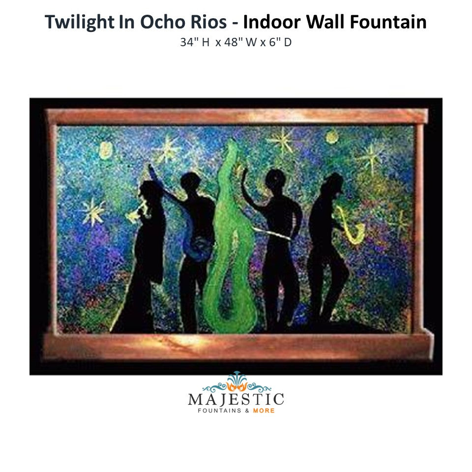 Harvey Gallery Twilight In Ocho Rios - Indoor Wall Fountain - Majestic Fountains