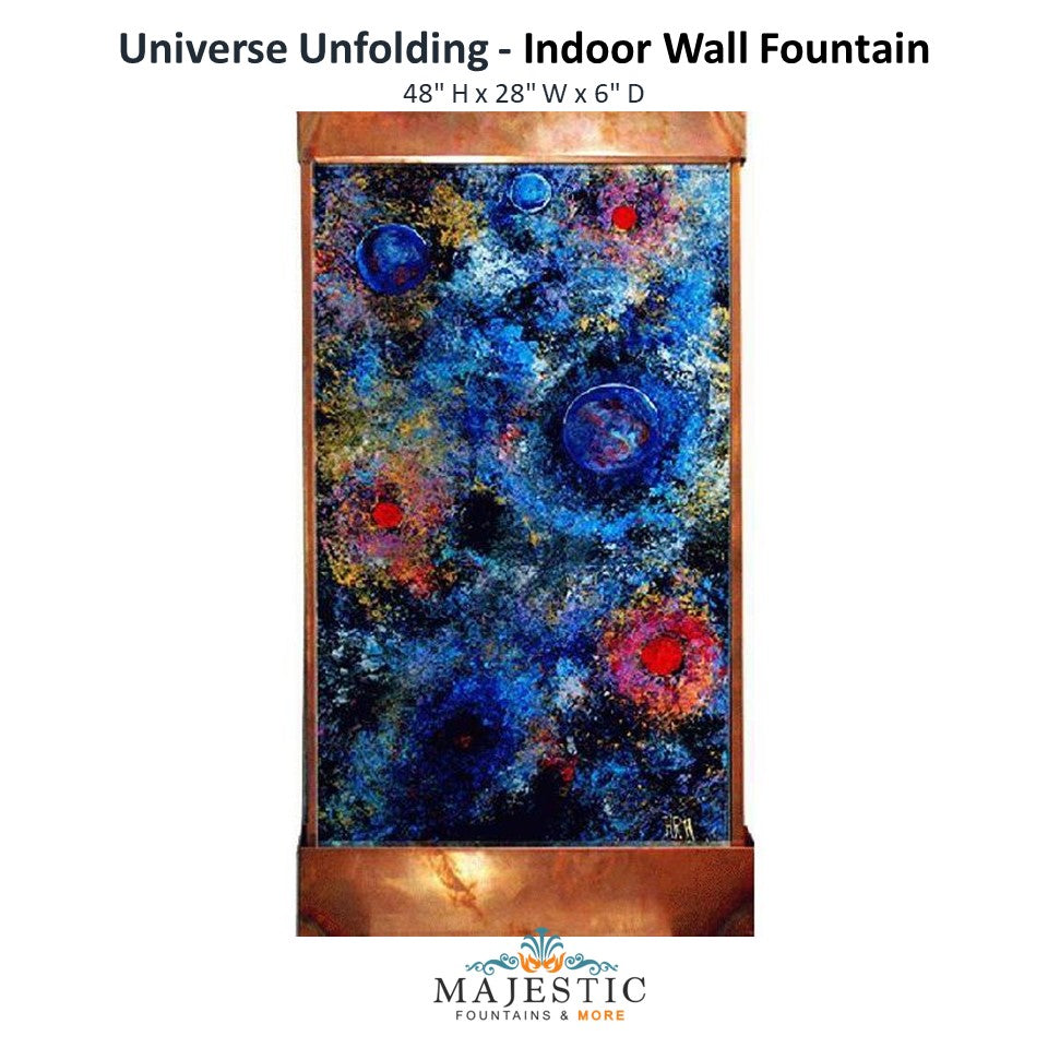 Harvey Gallery Universe Unfolding  - Indoor Wall Fountain - Majestic Fountains