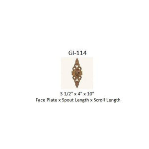 Decorative Rustic Iron Spout - Small - Design 114 - Majestic Fountains