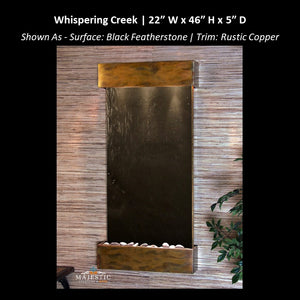 Adagio Whispering Creek 46"H x 22"W - Indoor Wall Fountain - Majestic FountainsMajestic Fountains and More