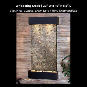 Adagio Whispering Creek 46"H x 22"W - Indoor Wall Fountain - Majestic Fountains
