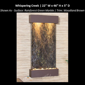 Adagio Whispering Creek 46"H x 22"W - Indoor Wall Fountain - Majestic Fountains