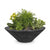 TOP Fires Cazo Wood Grain Planter Bowl in GFRC Concrete by The Outdoor Plus - Majestic Fountains