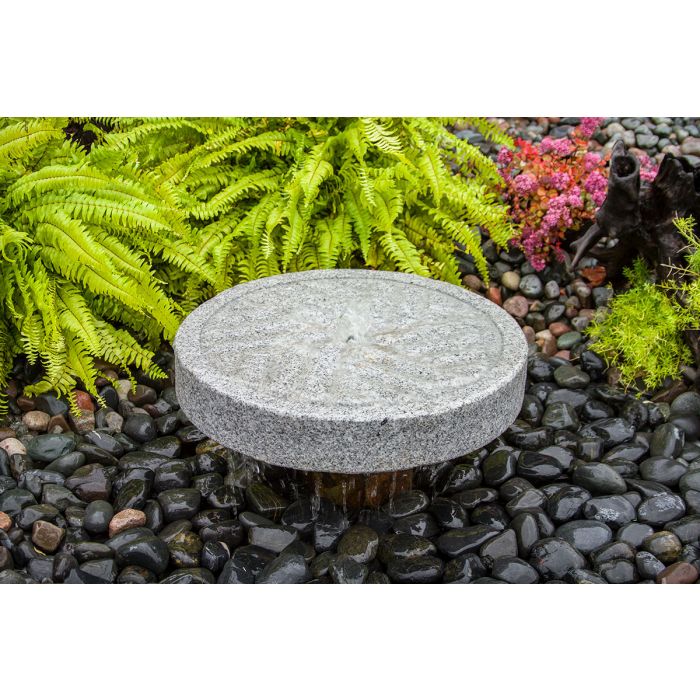 Angled Style Mill Stone Fountain Kit - Complete Fountain Kit - Majestic Fountains