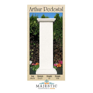 Arthur Pedestal in GFRC - Majestic Fountains