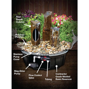 30″ Large Basalt - Complete Fountain Kit - Majestic Fountains