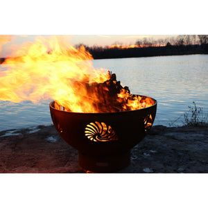 Beachcomber by Fire Pit Art - Majestic Fountains