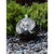 Black Flower Granite - Sphere Fountain Kit - Choose from  multiple sizes - Majestic Fountains