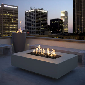 TOP Fires Cabo linear Fire Pit in Powder Coated Steel by The Outdoor Plus - Majestic Fountains
