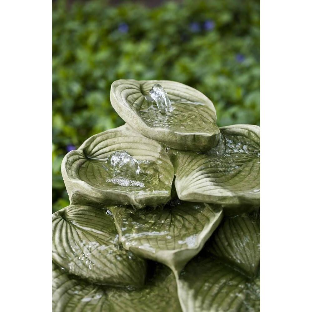 Cascading Hosta Fountain in Cast Stone by Campania International FT-229 - Majestic Fountains