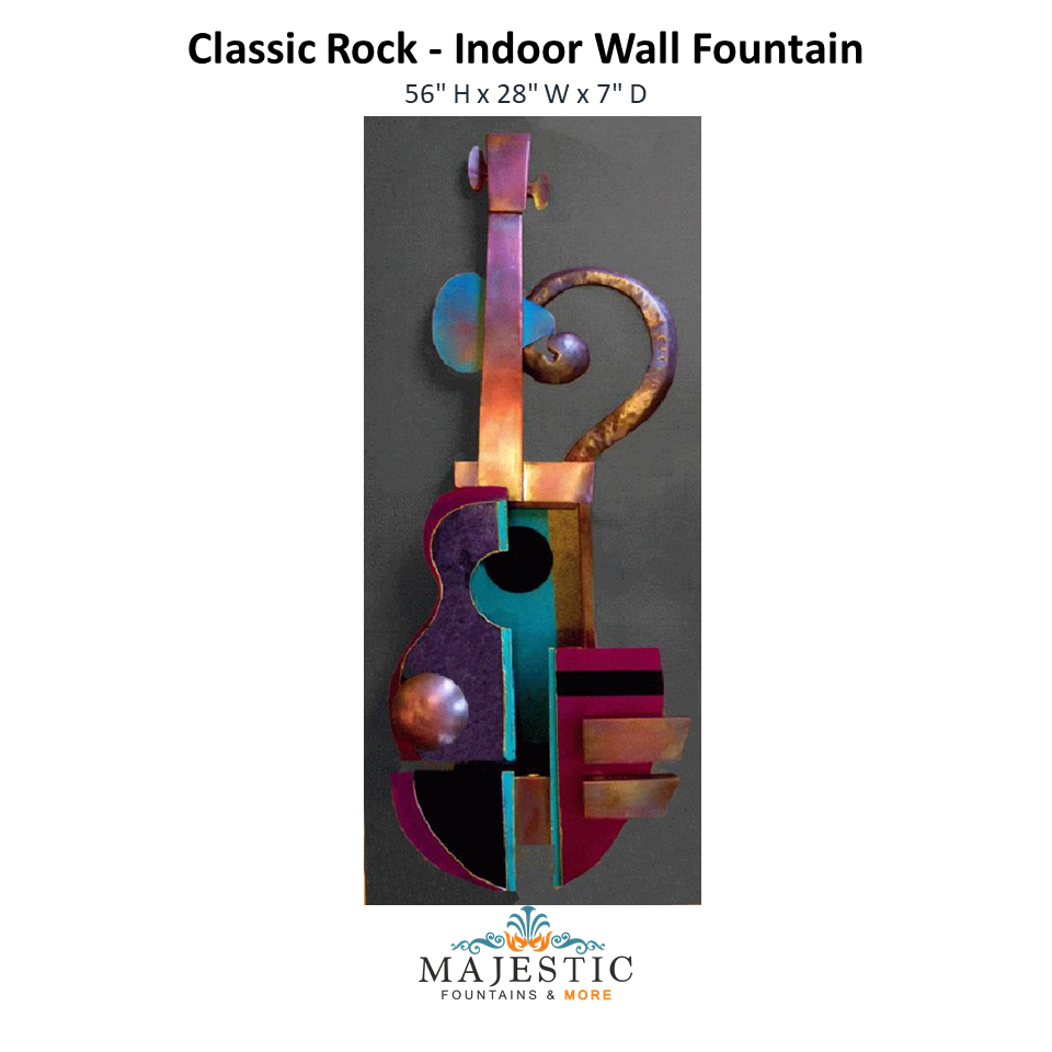 Harvey Gallery Classic Rock  - Indoor Wall Fountain - Majestic Fountains