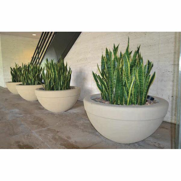 low pots for plants Executive Low Bowl Planter — Majestic Fountains and More