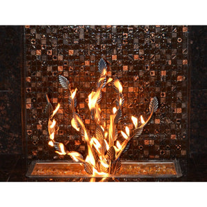 TOP Fires 24"H Stainless Steel Fire Tree Burner Ornament - by The Outdoor Plus - Majestic Fountains