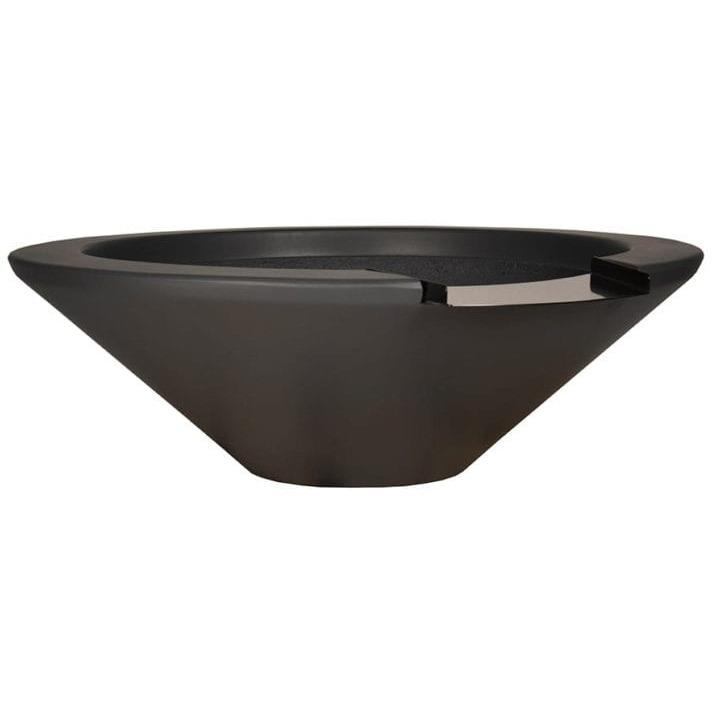 Geo Round Water Bowl in GFRC Concrete - Majestic Fountains