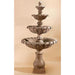 Giannini Garden Grand Chateau Concrete 4 Tier - Outdoor Courtyard Fountain - 1694 - Majestic Fountains