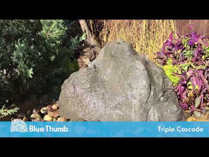 Triple Cascade Fountain Kit - GFRC Concrete Bubbling Boulder