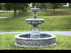 Parisienne Two Tier Fountain in Cast Stone by Campania International FT-184
