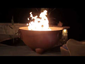 Nepal Wood Burning and Gas Fire Pit - by Fire Pit Art