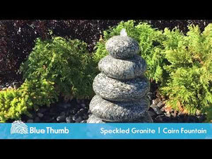 Speckled Granite 24" Cairn Stacked Pebbles Fountain DIY Kit