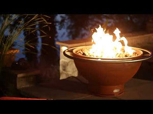 Bella Luna Wood Burning and Gas Fire Pit - by Fire Pit Art