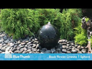 Black Flower Granite - Sphere Fountain Kit - Choose from  multiple sizes