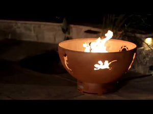 Kokopelli Wood Burning and Gas Fire Pit - by Fire Pit Art
