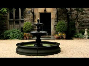 Caterina Fountain in Basin in Cast Stone by Campania International FT-193