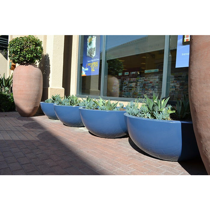 large low bowl planter pots Legacy Round Low Bowl Planter 24”D X 9.5”H / Single