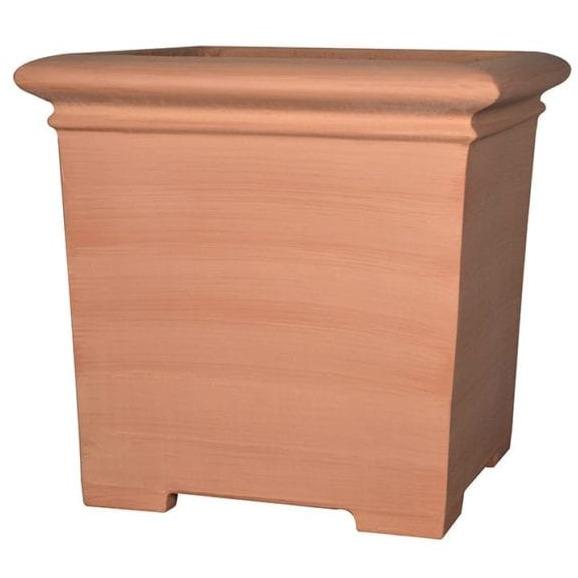 terracotta square plant pots Italian Square Planter — Majestic Fountains and More