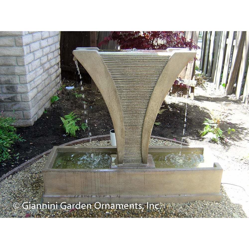 Giannini Garden Diesse Concrete Outdoor Courtyard Fountain - 1458-1459 - Majestic Fountains