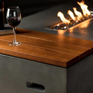 Slick Rock Oasis Fire Table - Rectangle - Majestic Fountains