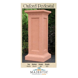 Oxford Pedestal in GFRC - Majestic Fountains
