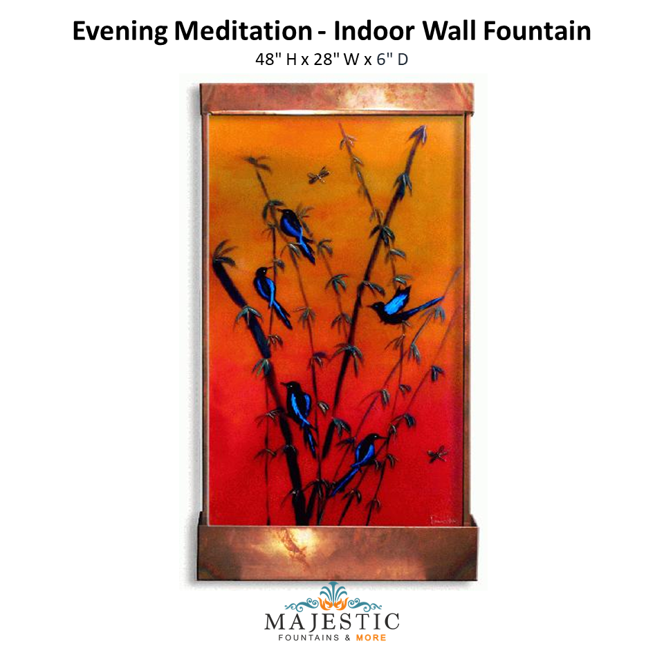 Harvey Gallery Evening Meditation - Indoor Wall Fountain - Majestic Fountains