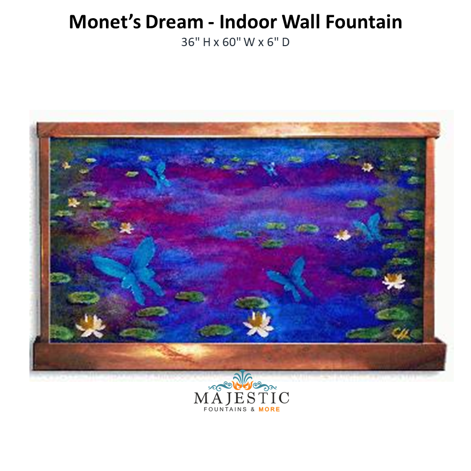 Harvey Gallery Monet's Dream - Indoor Wall Fountain - Majestic Fountains