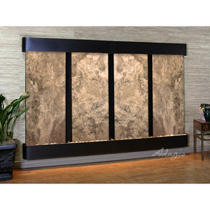 Adagio Regal Falls 10ft Wide 4 panel - Indoor Wall Fountain - Majestic Fountains