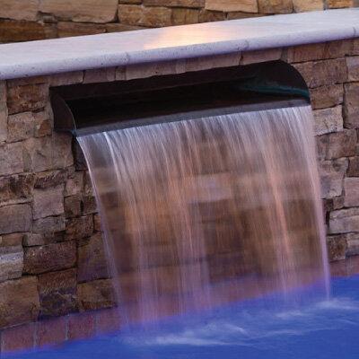 Smooth Flow Radius Scupper by Grand Effects - Majestic Fountains and More