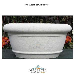 Sussex Bowl Planter in GFRC - Majestic Fountains