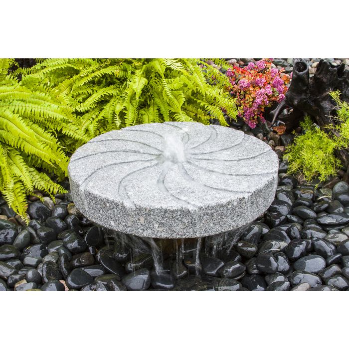 Swirl Style Mill Stone Fountain Kit - Complete Fountain Kit - Majestic Fountains