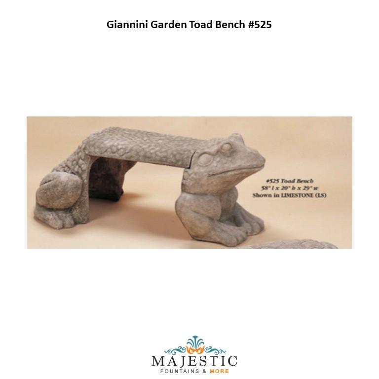Giannini Garden Toad Bench - 525 - Majestic Fountains